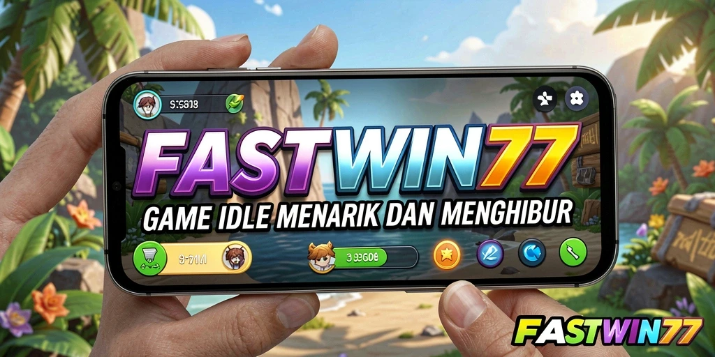 Tampilan gameplay FASTWIN77 dengan karakter yang berkembang.
