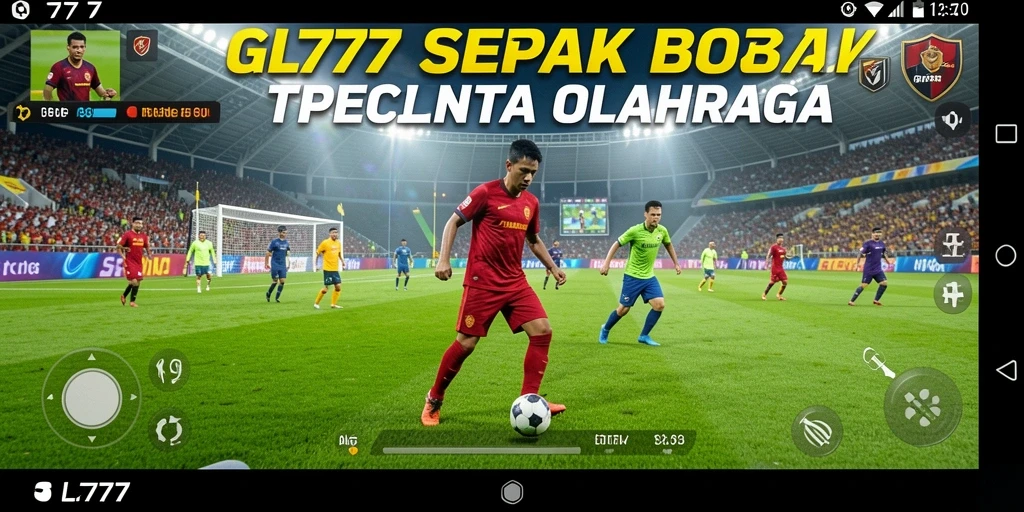 Tampilan gameplay seru dari SL777 yang menampilkan aksi sepak bola.