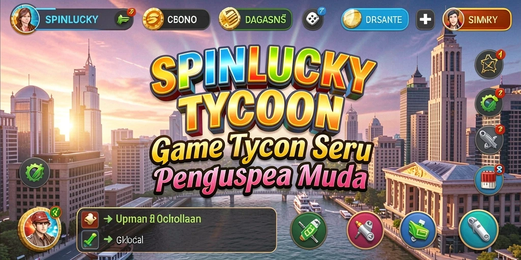 Tampilan seru dari gameplay SPINLUCKY yang menantang.
